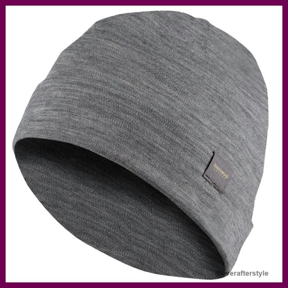 Merino Wool Beanie Hat Unisex Kids Warm Breathable Knit Cap Classic